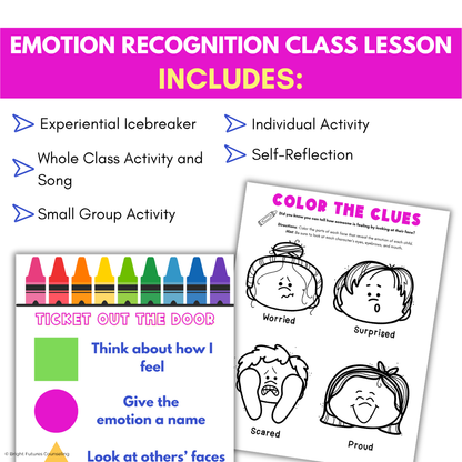 Feelings and Emotion Identification Primary Class Lesson