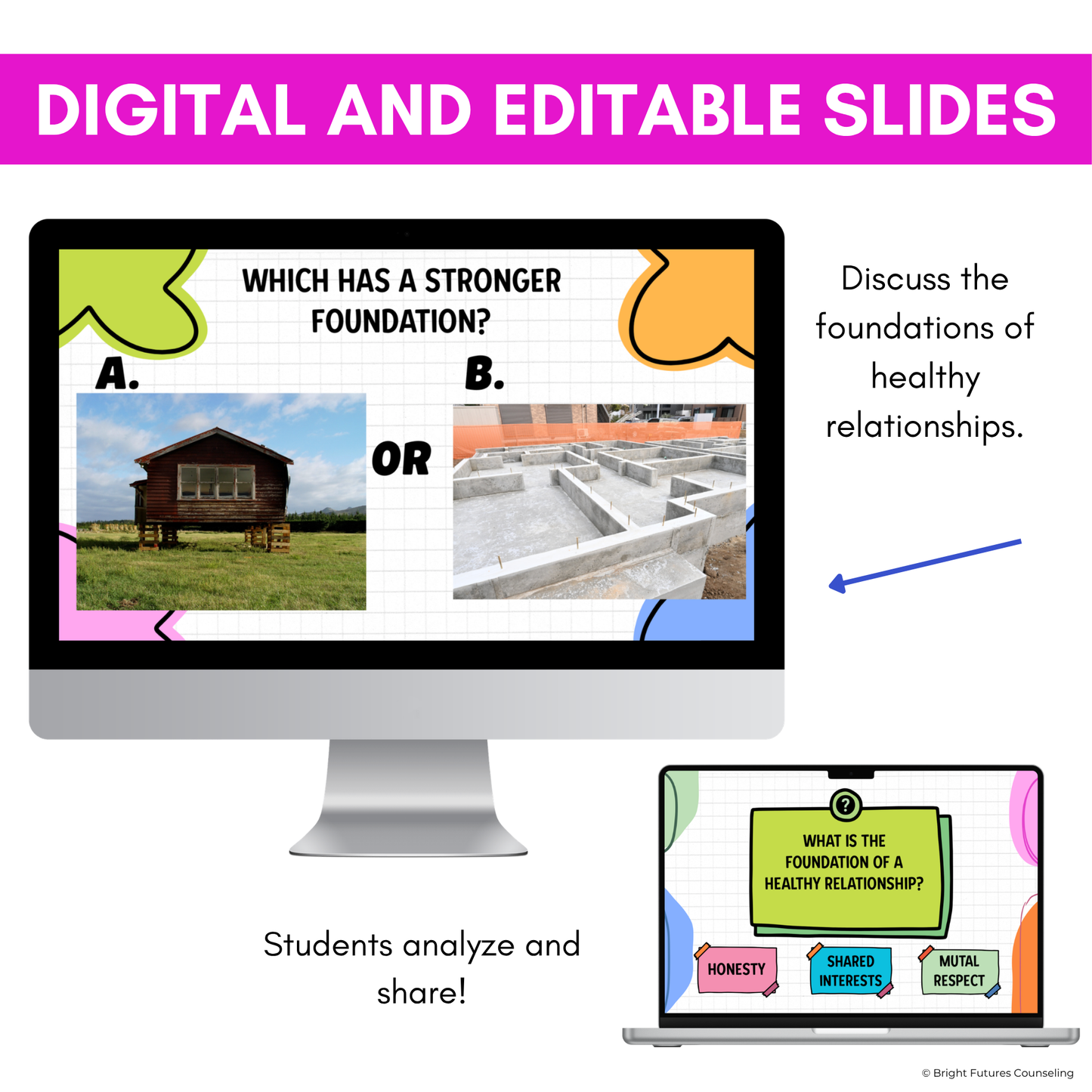 Healthy Relationships Middle School Digital Counseling Lesson