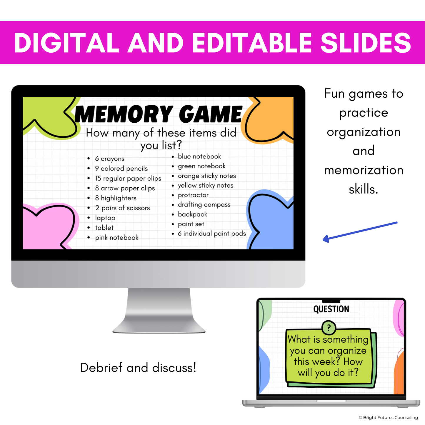 Executive Functioning Middle School Digital Counseling Lesson