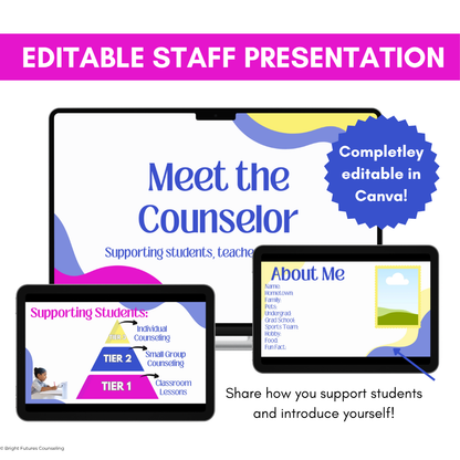 Meet the School Counselor Presentation for Staff