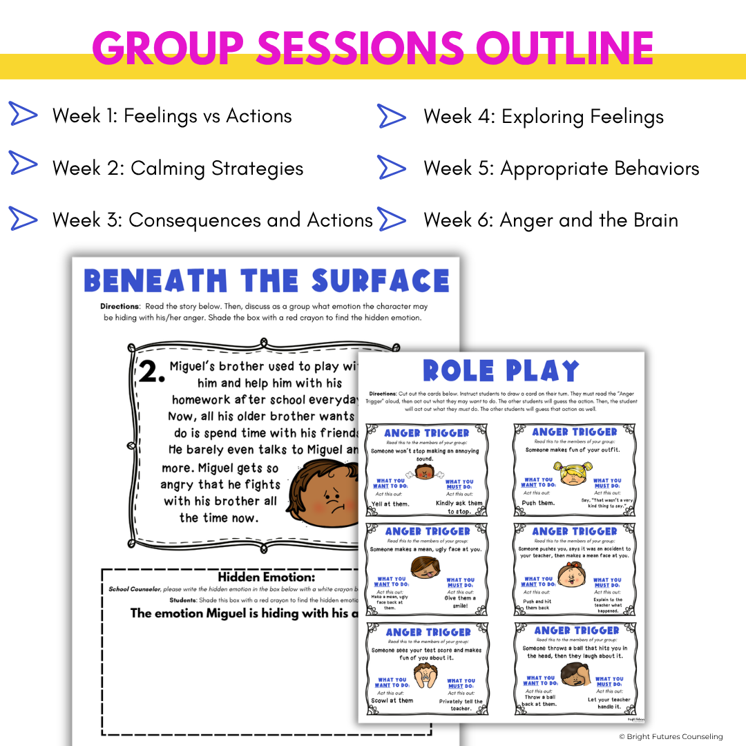 Anger Management and Coping Skills Small Group - Elementary