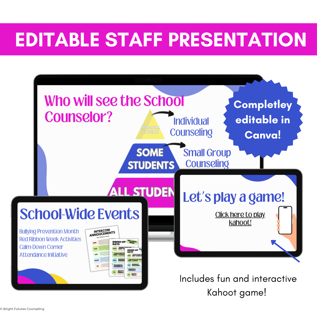 Meet the School Counselor Presentation for Staff