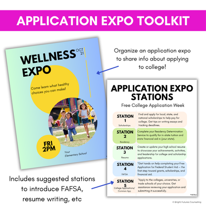 Free College Application Week Planning Toolkit for High School Counseling