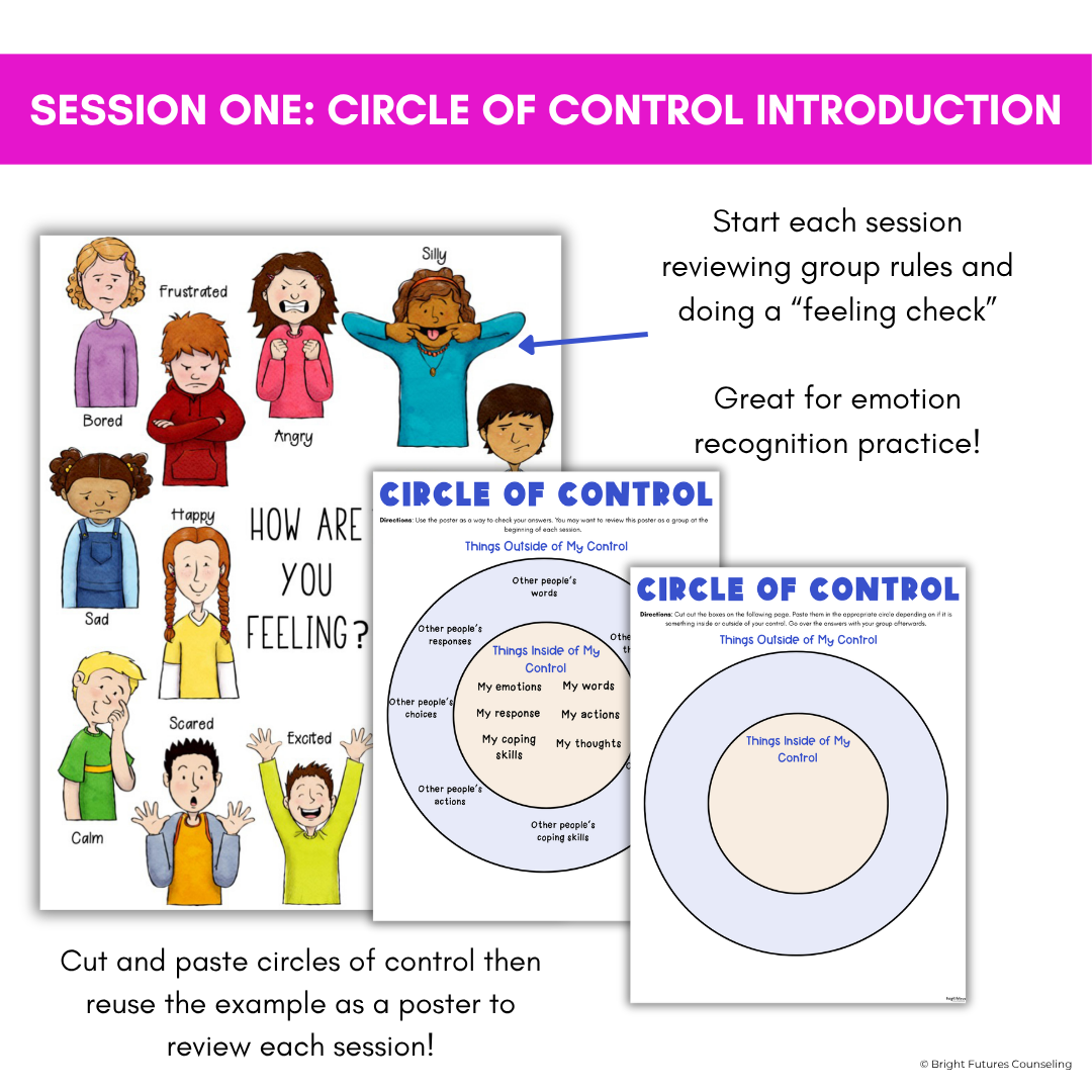 Circle of Control Small Group for Stress and Anxiety - Elementary