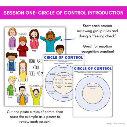 Circle of Control Small Group for Stress and Anxiety - Elementary