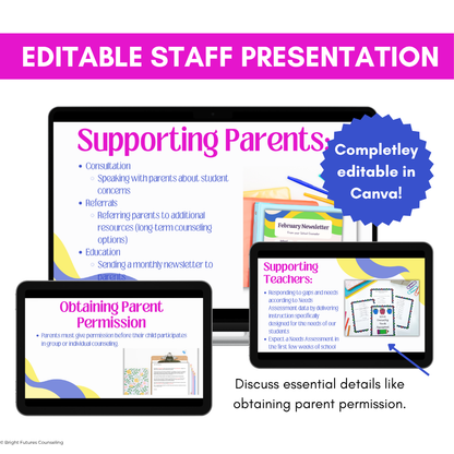 Meet the School Counselor Presentation for Staff