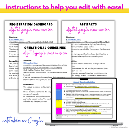 High School Counselor School Year Planning Checklist