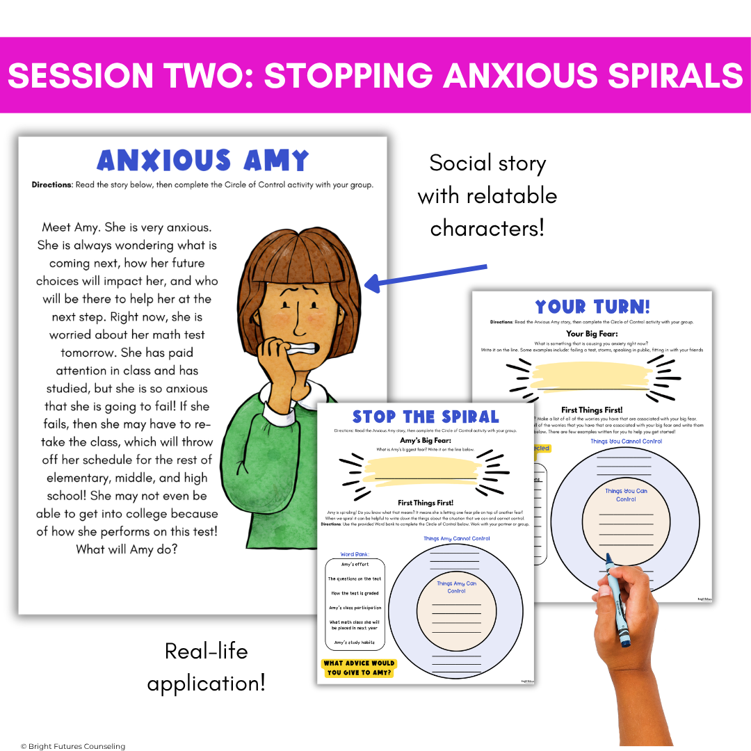 Circle of Control Small Group for Stress and Anxiety - Elementary