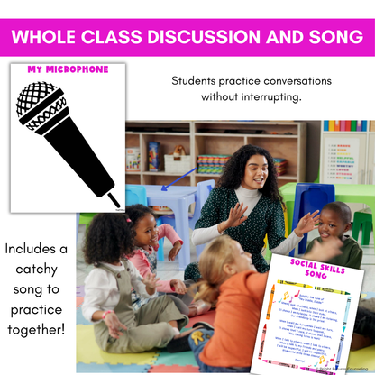 Conversing with Others & Social Skills Lesson for Primary