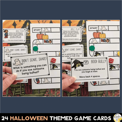 Bullying Prevention Halloween Board Game - School Counseling Fall Game
