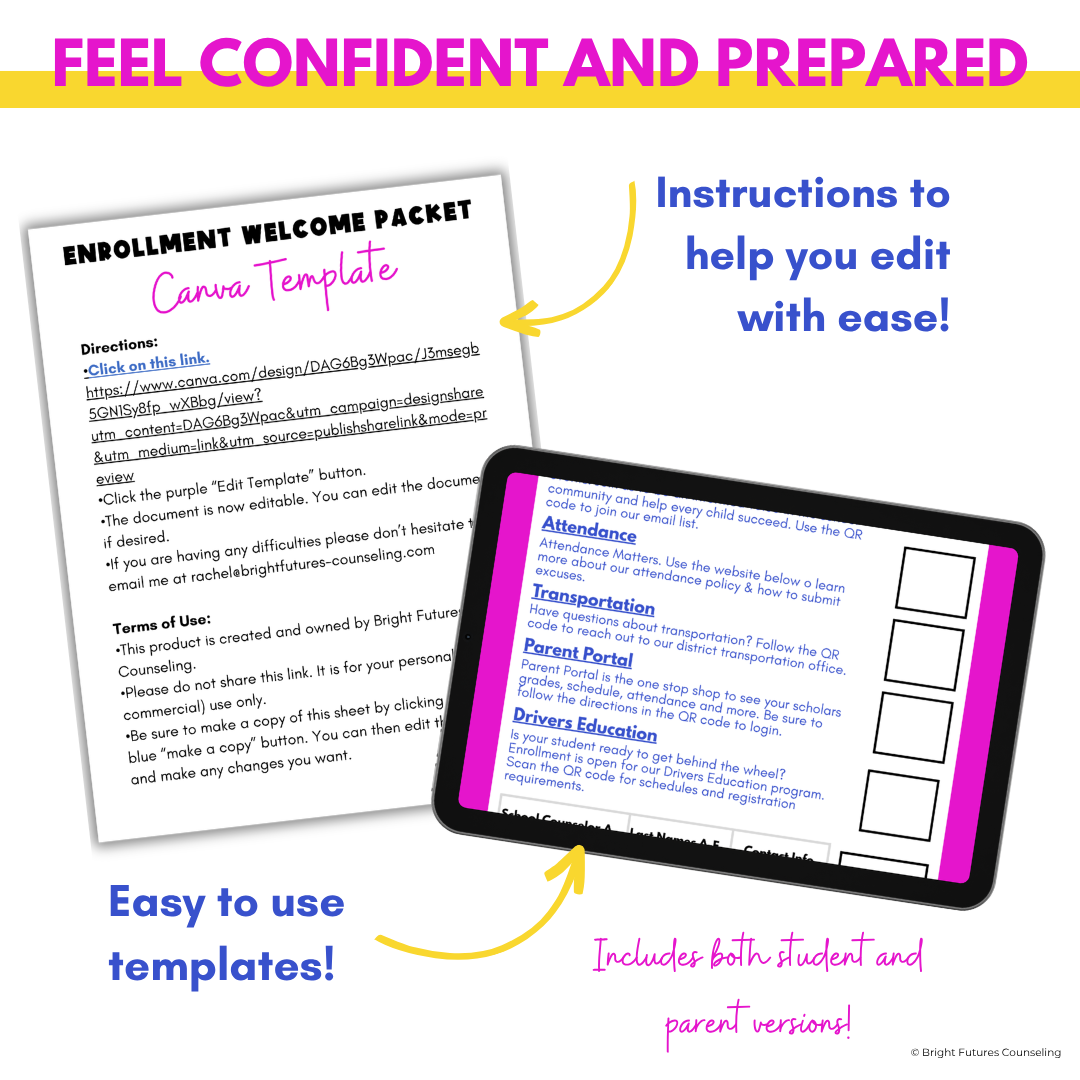 High School Enrollment Welcome Packet