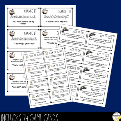 I-Statements School Counseling Board Game with Digital Version
