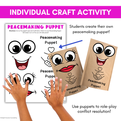 Conflict Resolution & Peacemaking School Counseling Lesson for Primary