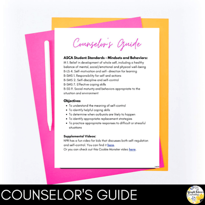 Self-Control Individual Counseling Curriculum + Data Tracking Tools