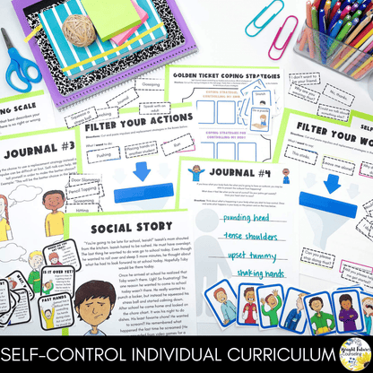 Self-Control Individual Counseling Curriculum + Data Tracking Tools