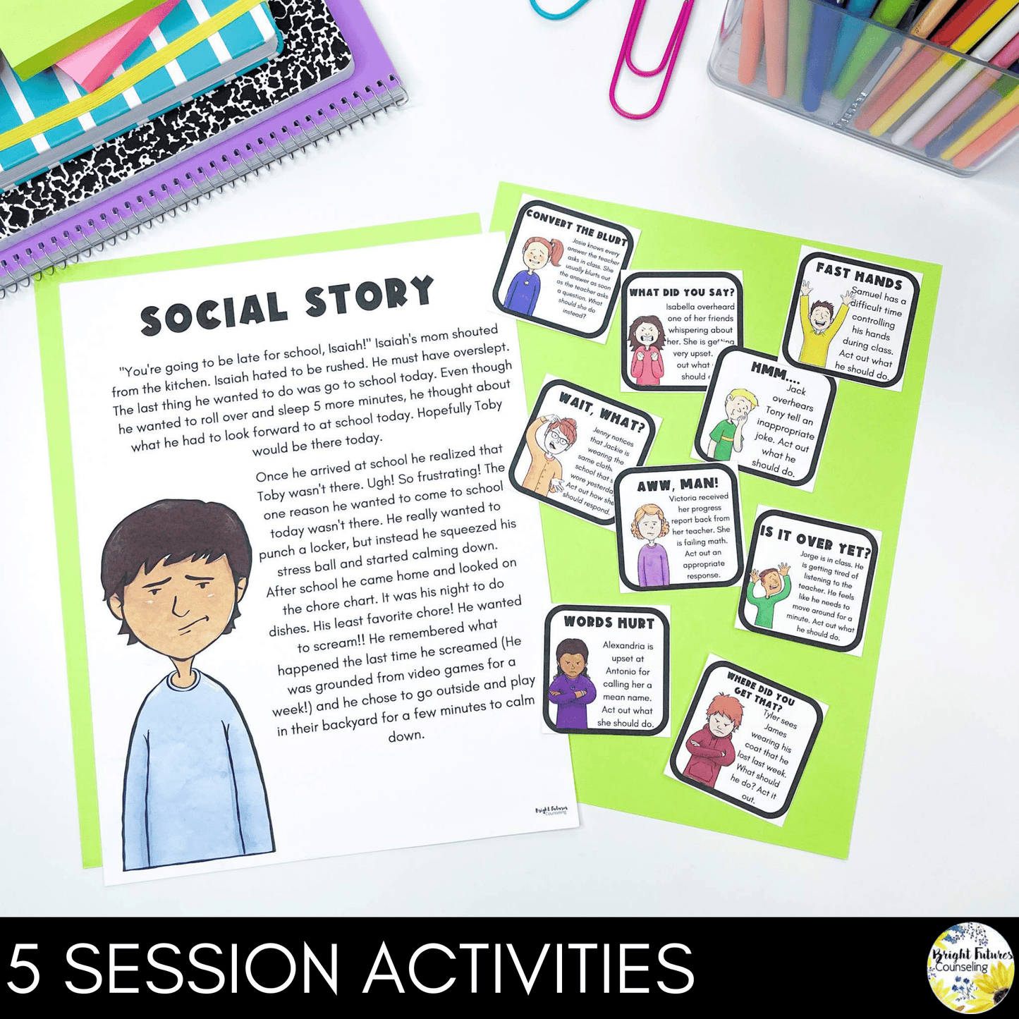Self-Control Individual Counseling Curriculum + Data Tracking Tools