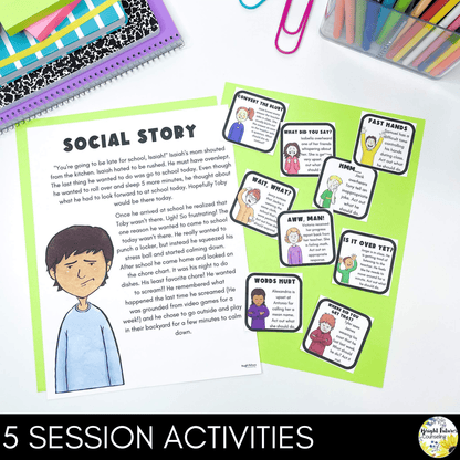 Self-Control Individual Counseling Curriculum + Data Tracking Tools