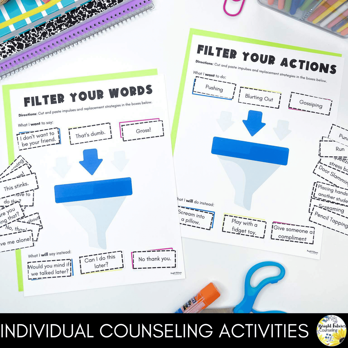 Self-Control Individual Counseling Curriculum + Data Tracking Tools