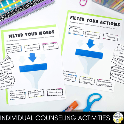 Self-Control Individual Counseling Curriculum + Data Tracking Tools
