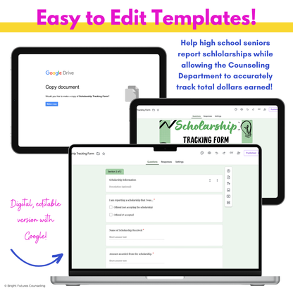 Scholarship Tracker - Tools for High School Counselors