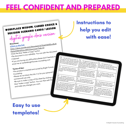 High School Counseling Career Lesson - Workplace Wisdom