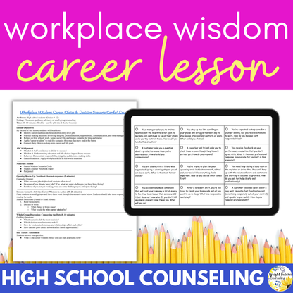 High School Counseling Career Lesson - Workplace Wisdom