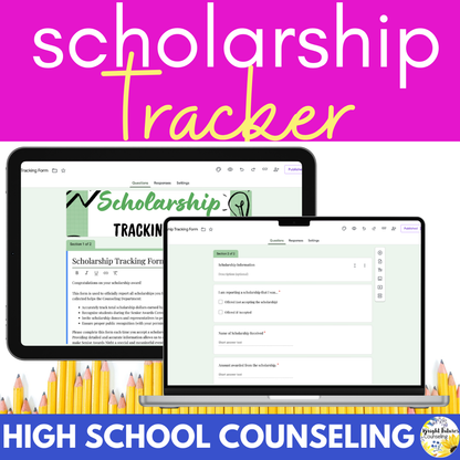 Scholarship Tracker - Tools for High School Counselors