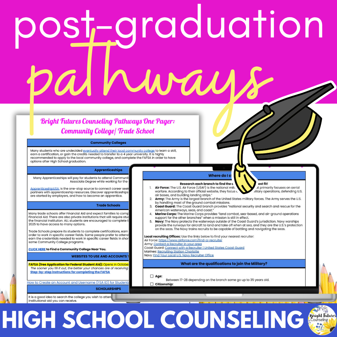 High School Senior Postsecondary Pathways - College, Career, & Post-Grad Options