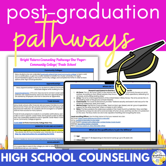 High School Senior Postsecondary Pathways - College, Career, & Post-Grad Options