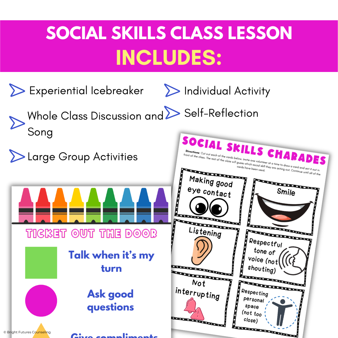 Conversing with Others & Social Skills Lesson for Primary