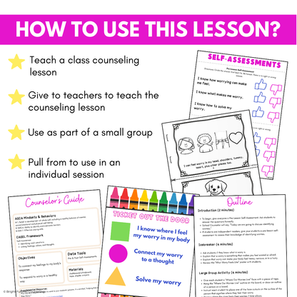 Identifying Worries Lesson & Activities for Primary